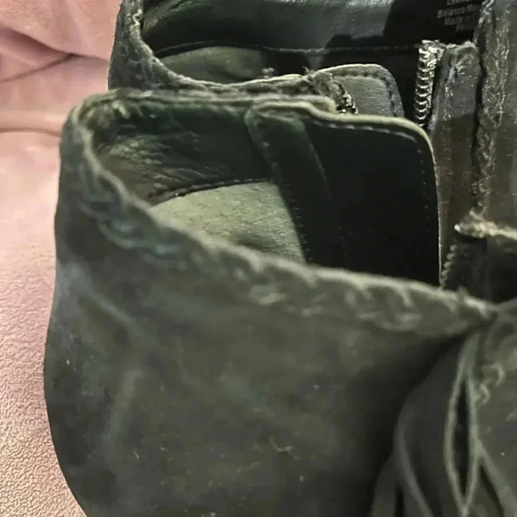 Sam Edelman black suede fringe booties size 7/37 EUC Style “Paige” - Picture 13 of 16